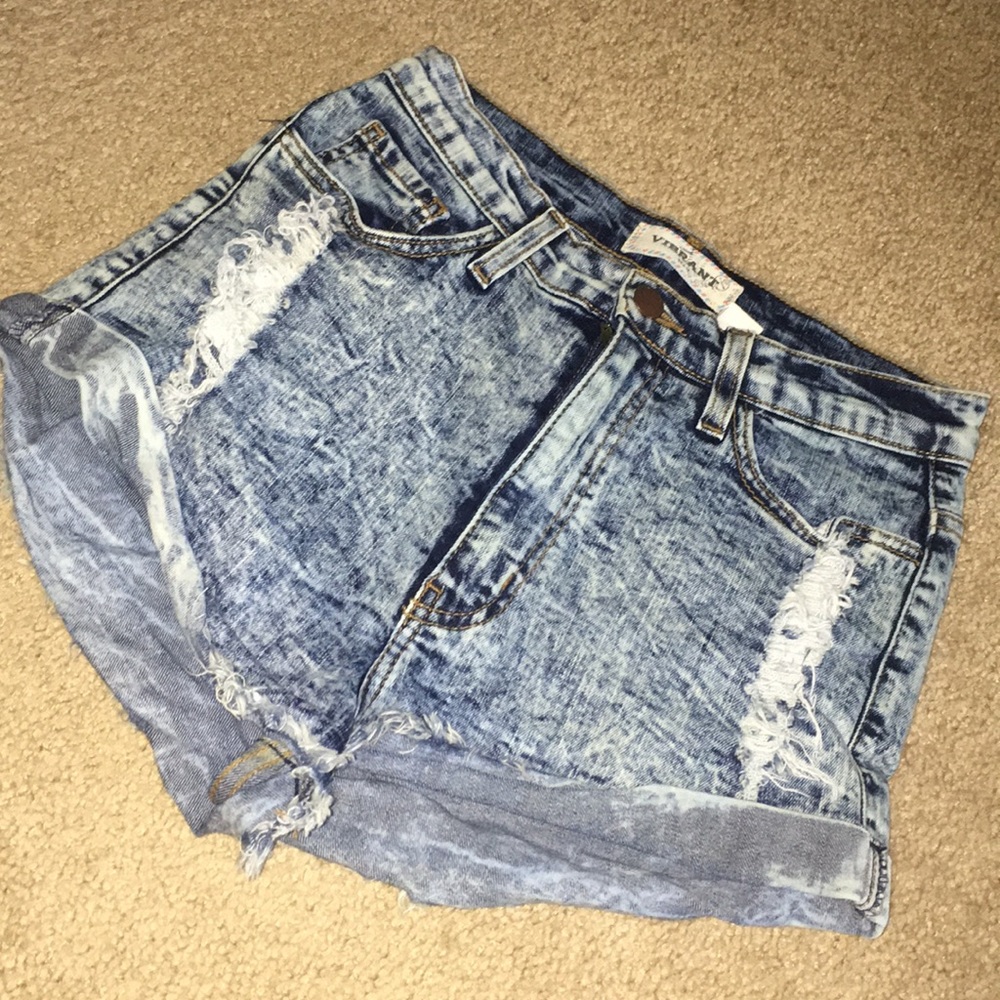 TOBI HIGH WAISTED JEAN SHORTS
